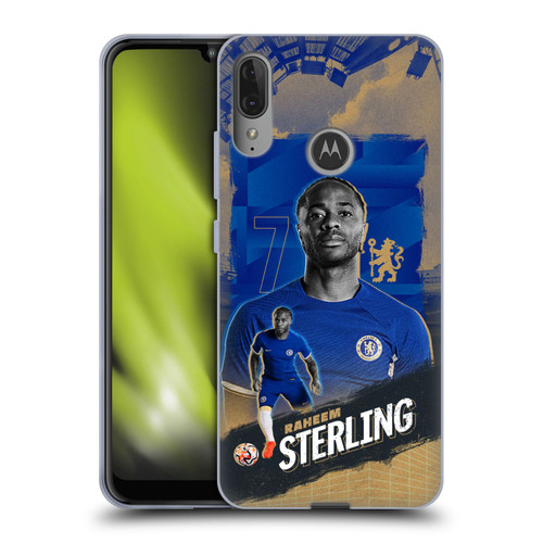 Chelsea Football Club 2023/24 First Team Raheem Sterling Soft Gel Case for Motorola Moto E6 Plus