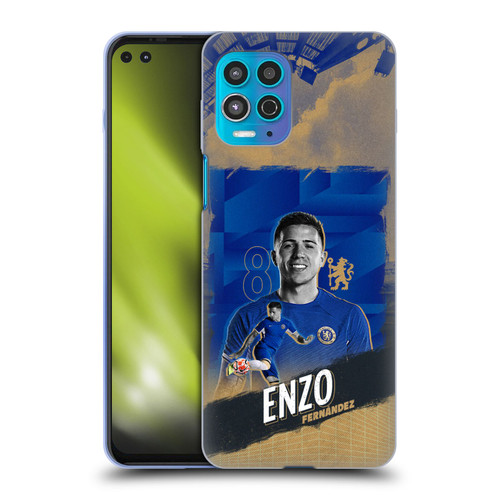 Chelsea Football Club 2023/24 First Team Enzo Fernández Soft Gel Case for Motorola Moto G100