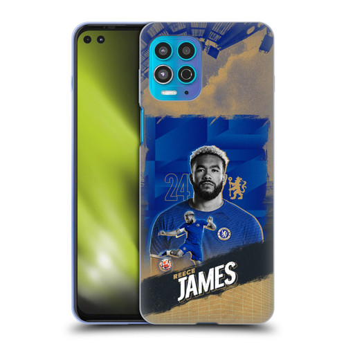 Chelsea Football Club 2023/24 First Team Reece James Soft Gel Case for Motorola Moto G100