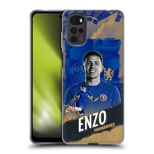 Chelsea Football Club 2023/24 First Team Enzo Fernández Soft Gel Case for Motorola Moto G22