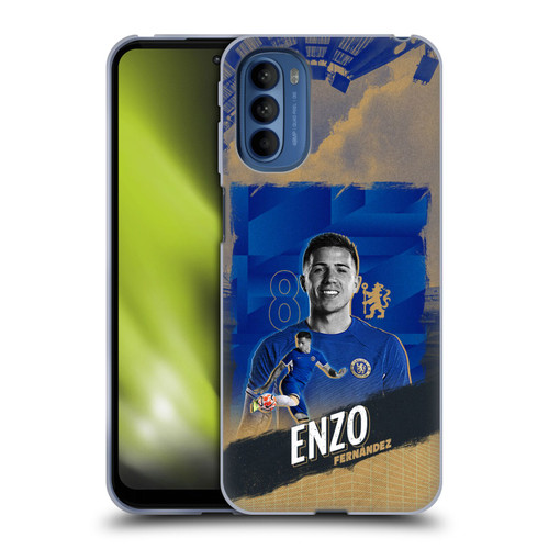 Chelsea Football Club 2023/24 First Team Enzo Fernández Soft Gel Case for Motorola Moto G41