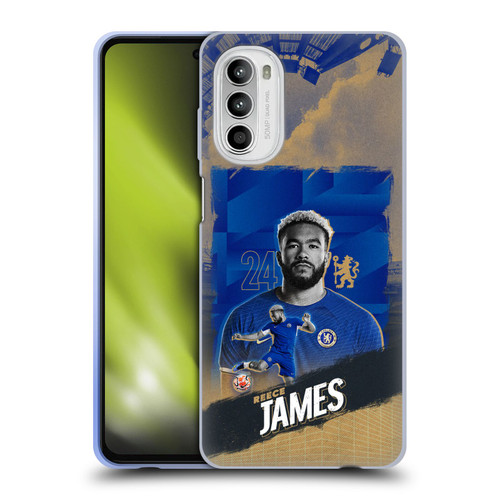Chelsea Football Club 2023/24 First Team Reece James Soft Gel Case for Motorola Moto G52