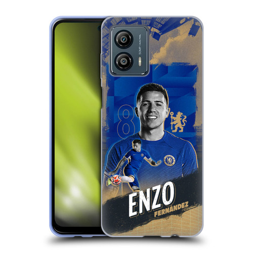 Chelsea Football Club 2023/24 First Team Enzo Fernández Soft Gel Case for Motorola Moto G53 5G