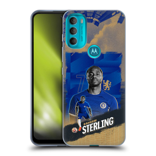 Chelsea Football Club 2023/24 First Team Raheem Sterling Soft Gel Case for Motorola Moto G71 5G