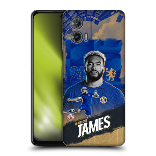 Chelsea Football Club 2023/24 First Team Reece James Soft Gel Case for Motorola Moto G73 5G