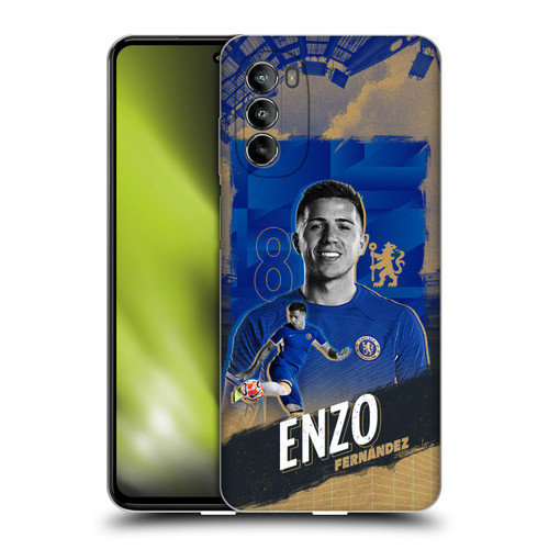 Chelsea Football Club 2023/24 First Team Enzo Fernández Soft Gel Case for Motorola Moto G82 5G