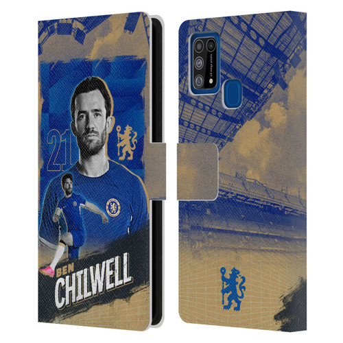 Chelsea Football Club 2023/24 First Team Ben Chilwell Leather Book Wallet Case Cover For Samsung Galaxy M31 (2020)