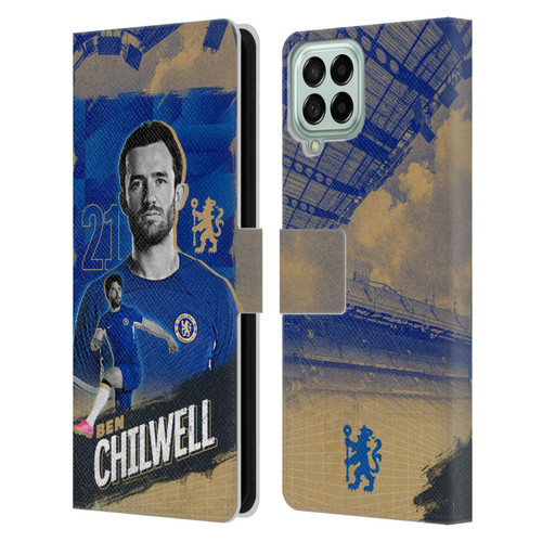 Chelsea Football Club 2023/24 First Team Ben Chilwell Leather Book Wallet Case Cover For Samsung Galaxy M33 (2022)