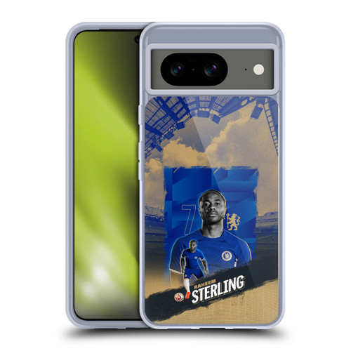 Chelsea Football Club 2023/24 First Team Raheem Sterling Soft Gel Case for Google Pixel 8