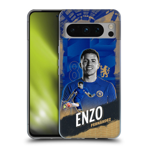 Chelsea Football Club 2023/24 First Team Enzo Fernández Soft Gel Case for Google Pixel 8 Pro
