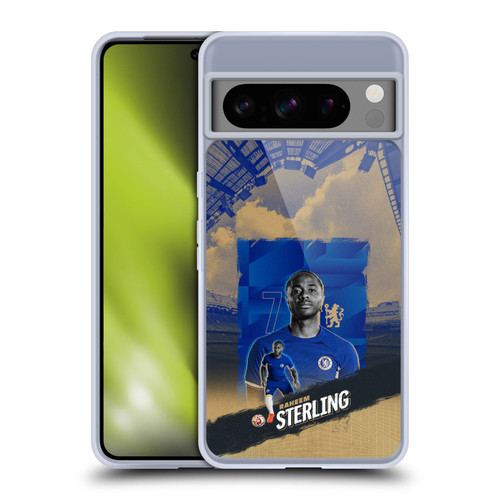 Chelsea Football Club 2023/24 First Team Raheem Sterling Soft Gel Case for Google Pixel 8 Pro