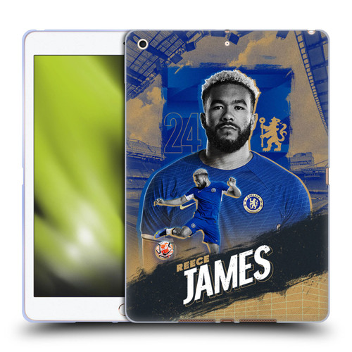 Chelsea Football Club 2023/24 First Team Reece James Soft Gel Case for Apple iPad 10.2 2019/2020/2021