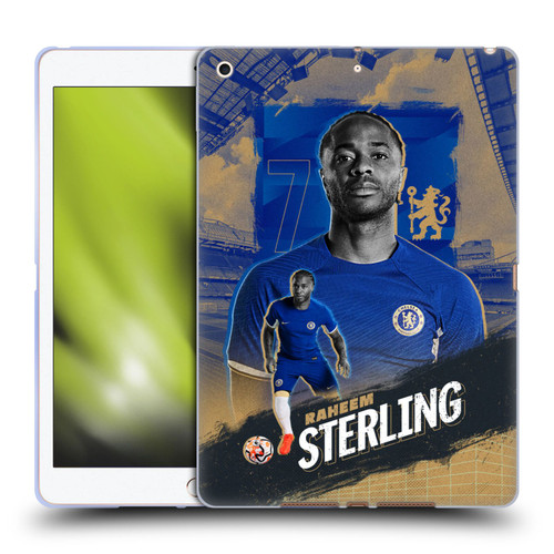 Chelsea Football Club 2023/24 First Team Raheem Sterling Soft Gel Case for Apple iPad 10.2 2019/2020/2021
