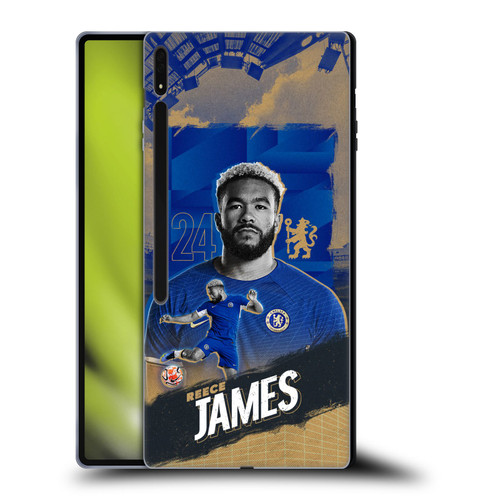 Chelsea Football Club 2023/24 First Team Reece James Soft Gel Case for Samsung Galaxy Tab S8 Ultra