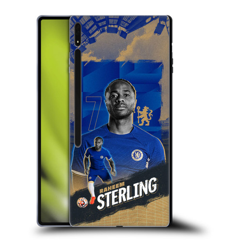 Chelsea Football Club 2023/24 First Team Raheem Sterling Soft Gel Case for Samsung Galaxy Tab S8 Ultra