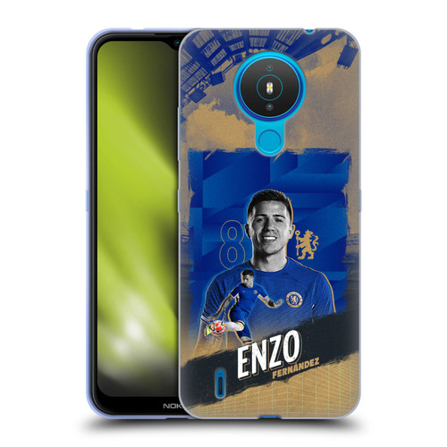Chelsea Football Club 2023/24 First Team Enzo Fernández Soft Gel Case for Nokia 1.4