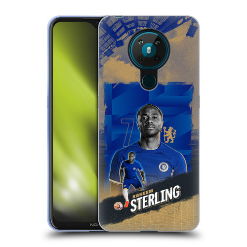 Chelsea Football Club 2023/24 First Team Raheem Sterling Soft Gel Case for Nokia 5.3