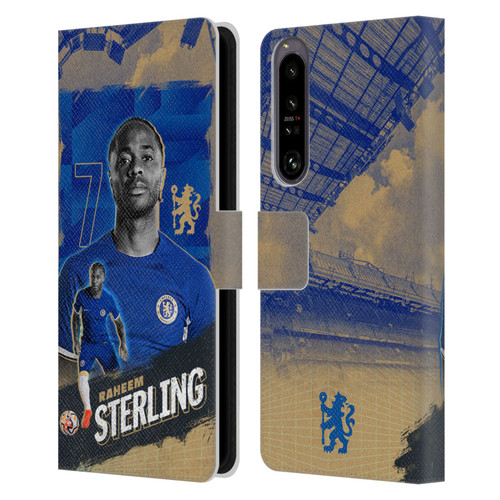 Chelsea Football Club 2023/24 First Team Raheem Sterling Leather Book Wallet Case Cover For Sony Xperia 1 IV