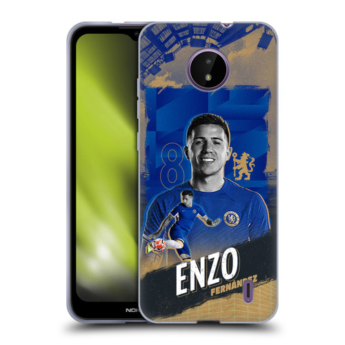 Chelsea Football Club 2023/24 First Team Enzo Fernández Soft Gel Case for Nokia C10 / C20