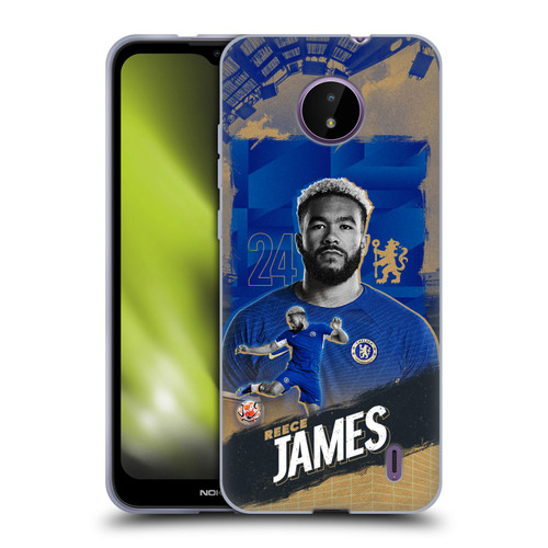 Chelsea Football Club 2023/24 First Team Reece James Soft Gel Case for Nokia C10 / C20