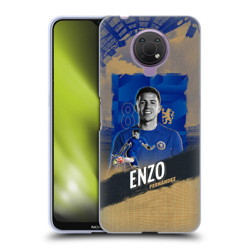 Chelsea Football Club 2023/24 First Team Enzo Fernández Soft Gel Case for Nokia G10