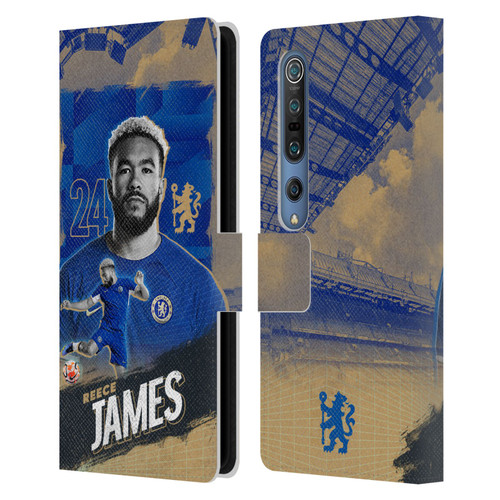 Chelsea Football Club 2023/24 First Team Reece James Leather Book Wallet Case Cover For Xiaomi Mi 10 5G / Mi 10 Pro 5G
