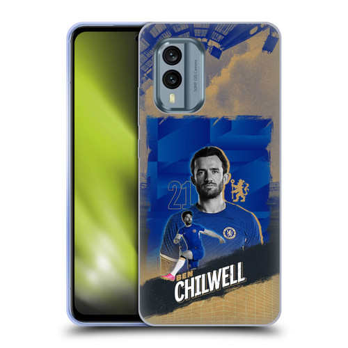 Chelsea Football Club 2023/24 First Team Ben Chilwell Soft Gel Case for Nokia X30