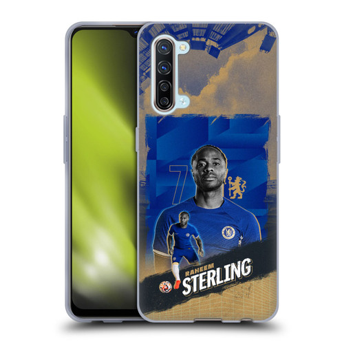 Chelsea Football Club 2023/24 First Team Raheem Sterling Soft Gel Case for OPPO Find X2 Lite 5G