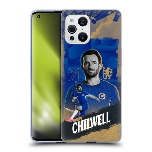 Chelsea Football Club 2023/24 First Team Ben Chilwell Soft Gel Case for OPPO Find X3 / Pro