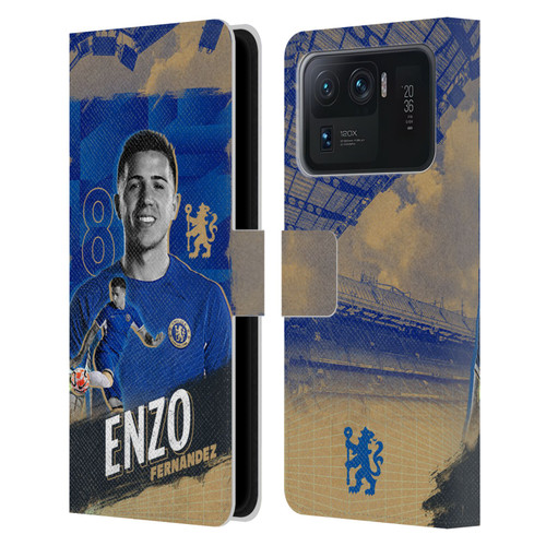 Chelsea Football Club 2023/24 First Team Enzo Fernández Leather Book Wallet Case Cover For Xiaomi Mi 11 Ultra