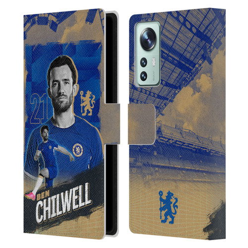Chelsea Football Club 2023/24 First Team Ben Chilwell Leather Book Wallet Case Cover For Xiaomi 12