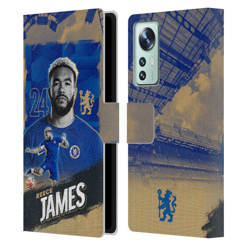 Chelsea Football Club 2023/24 First Team Reece James Leather Book Wallet Case Cover For Xiaomi 12