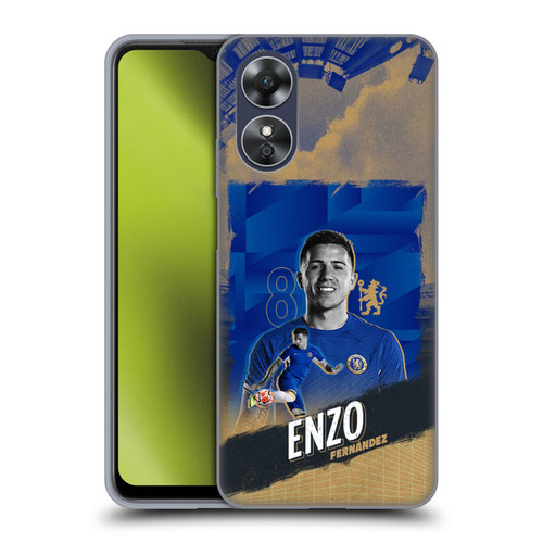 Chelsea Football Club 2023/24 First Team Enzo Fernández Soft Gel Case for OPPO A17
