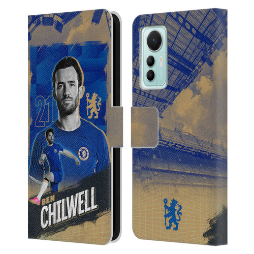 Chelsea Football Club 2023/24 First Team Ben Chilwell Leather Book Wallet Case Cover For Xiaomi 12 Lite