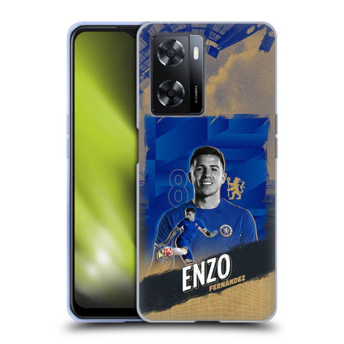 Chelsea Football Club 2023/24 First Team Enzo Fernández Soft Gel Case for OPPO A57s