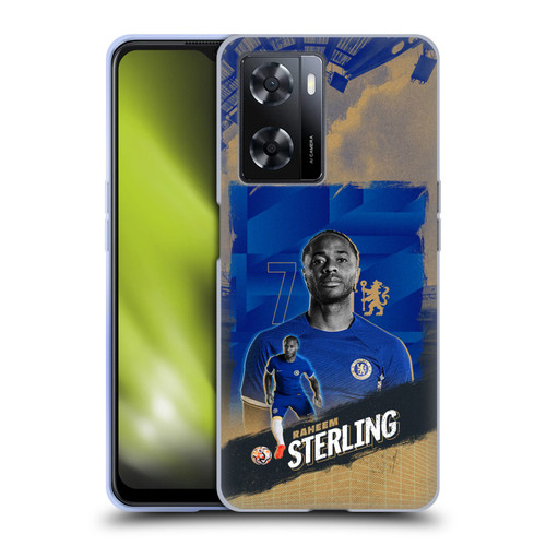 Chelsea Football Club 2023/24 First Team Raheem Sterling Soft Gel Case for OPPO A57s