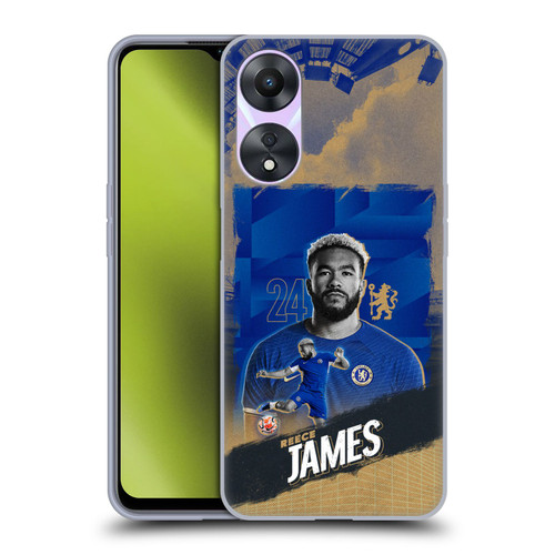 Chelsea Football Club 2023/24 First Team Reece James Soft Gel Case for OPPO A78 4G