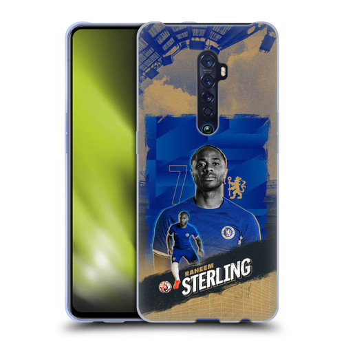 Chelsea Football Club 2023/24 First Team Raheem Sterling Soft Gel Case for OPPO Reno 2