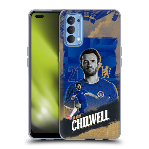 Chelsea Football Club 2023/24 First Team Ben Chilwell Soft Gel Case for OPPO Reno 4 5G