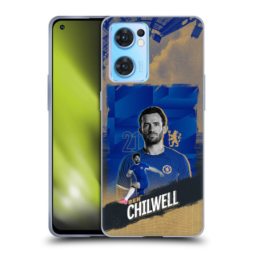 Chelsea Football Club 2023/24 First Team Ben Chilwell Soft Gel Case for OPPO Reno7 5G / Find X5 Lite