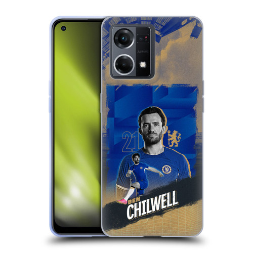 Chelsea Football Club 2023/24 First Team Ben Chilwell Soft Gel Case for OPPO Reno8 4G