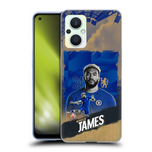 Chelsea Football Club 2023/24 First Team Reece James Soft Gel Case for OPPO Reno8 Lite