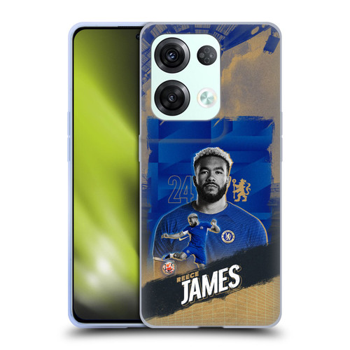 Chelsea Football Club 2023/24 First Team Reece James Soft Gel Case for OPPO Reno8 Pro
