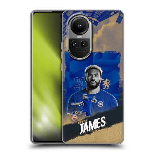 Chelsea Football Club 2023/24 First Team Reece James Soft Gel Case for OPPO Reno10 5G / Reno10 Pro 5G