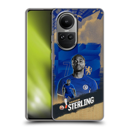 Chelsea Football Club 2023/24 First Team Raheem Sterling Soft Gel Case for OPPO Reno10 5G / Reno10 Pro 5G