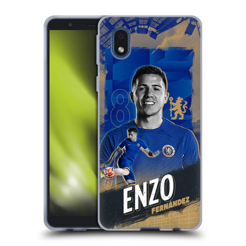 Chelsea Football Club 2023/24 First Team Enzo Fernández Soft Gel Case for Samsung Galaxy A01 Core (2020)