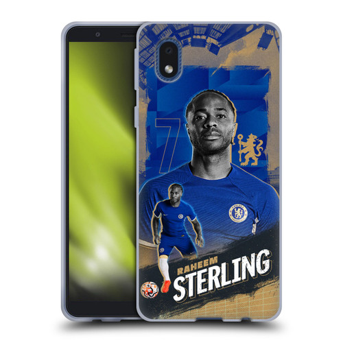 Chelsea Football Club 2023/24 First Team Raheem Sterling Soft Gel Case for Samsung Galaxy A01 Core (2020)