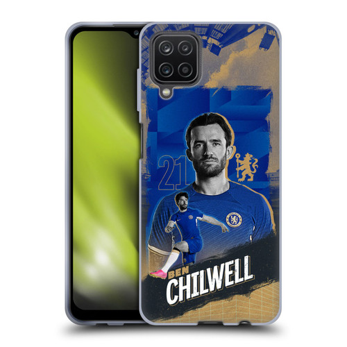Chelsea Football Club 2023/24 First Team Ben Chilwell Soft Gel Case for Samsung Galaxy A12 (2020)