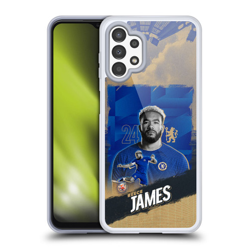 Chelsea Football Club 2023/24 First Team Reece James Soft Gel Case for Samsung Galaxy A13 (2022)