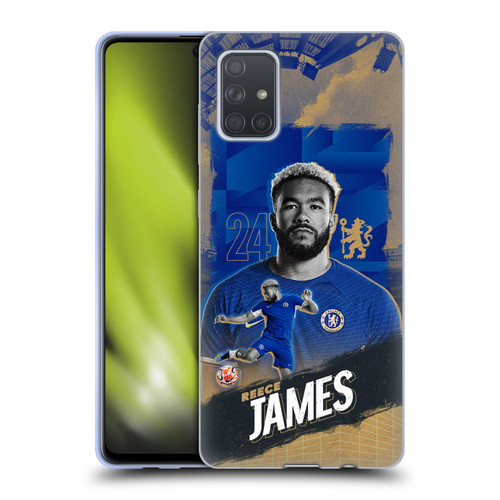 Chelsea Football Club 2023/24 First Team Reece James Soft Gel Case for Samsung Galaxy A71 (2019)
